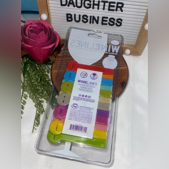 Winelines Wine Glass Markers Set - Picture 2 of 2